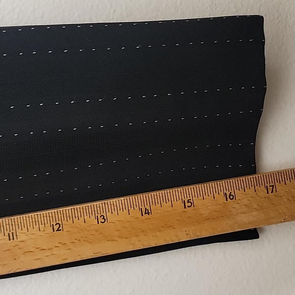 Rena Rowan Black w/ White Vertical Dot Stripes Short Blazer Jacket 12 - Picture 13 of 16